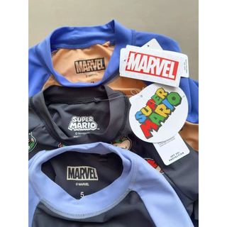 DB00015 - Bộ bơi Marvel Mario, Spiderman, Black Panther bé trai size 2-8y