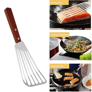 Thìa Turner không gỉ - Xẻng cá đa năng Dụng cụ bít tết có rãnh & Cải tiến nhà cửa