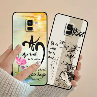 Ốp lưng Samsung A5 2018 / A8 2018 / A8 Plus / A8+ in hình thư pháp cha mẹ bình an