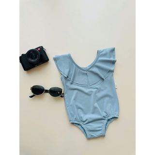 DB00033 - Bộ bơi harifa liền thân cổ V bèo nhiều màu cho bé gái size 1-6y