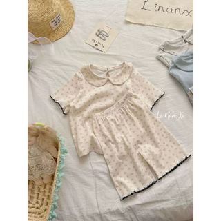 VJ125.1 - Bộ thun cổ sen June bé gái size 90 - 140