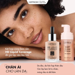 Kem Lót Dạng Bọt Catrice Soft Glam Foam Primer Cấp Ẩm, Căng Bóng 32,5ml - Nhập Khẩu Chính Hãng