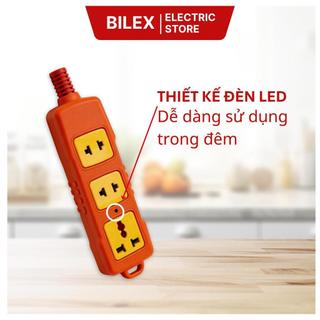 Ổ cắm điện chịu tải 3 lỗ Hinoki 6000W lõi sứ chống cháy ổ điện không dây