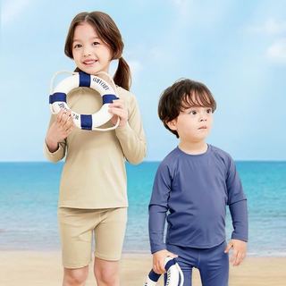 DB00002 - Bộ bơi trơn nhiều màu dài tay chống nắng cho bé size 110-150 (1 số thay tag)