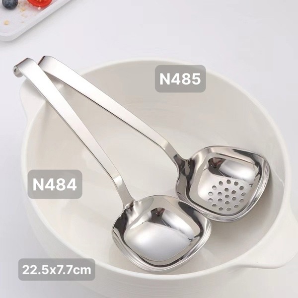 Muôi Canh Cán Móc Chống Trượt Inox 18/10