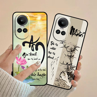 Ốp lưng Oppo Reno 10 5G / 10 Pro 5G / 10 Pro Plus 5G in hình thư pháp cha mẹ bình an