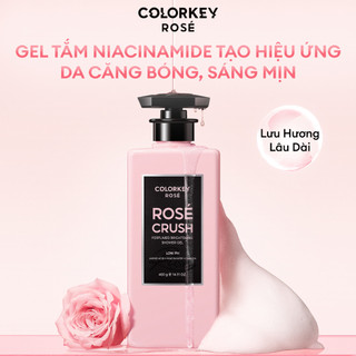 Gel Tắm COLORKEY ROSÉ CRUSH Hỗ Trợ Cấp Ẩm Dưỡng Sáng Da Lưu Hương Dài Lâu 400ml