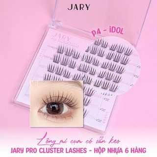 Lông Mi Giả Gắn Sẵn Keo Jary Pro Cluster Lashes - Hộp Nhựa 6 Hàng Tiện Lợi Dễ Dùng