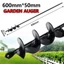 Mũi khoan Auger sân vườn bằng thép phổ biến để đào không có máy khoan điện 50x600mm