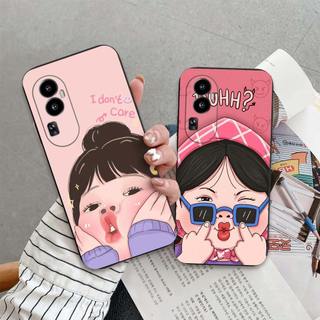 Ốp lưng Oppo Reno 10 Pro Pro+ / Reno10 Pro Plus In hình cô gái tinh nghịch dễ thương chống sốc, mềm bảo vệ camera