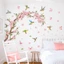 Nhãn dán tường cành cây bướm hiện đại Decal có thể tháo rời❀