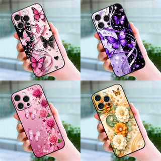 Ốp lưng iphone 15 15 Pro 15 Pro Max 15 Plus in hình họa tiết hoa tim xinh