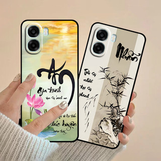 Ốp lưng Oppo A6 / A6x / A6t in hình thư pháp cha mẹ bình an