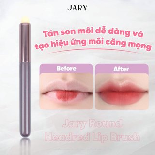 Cọ Tán Môi Đầu Tròn Lùn Jary Round Headred Lip Brush Có Kèm Túi - Bebeau
