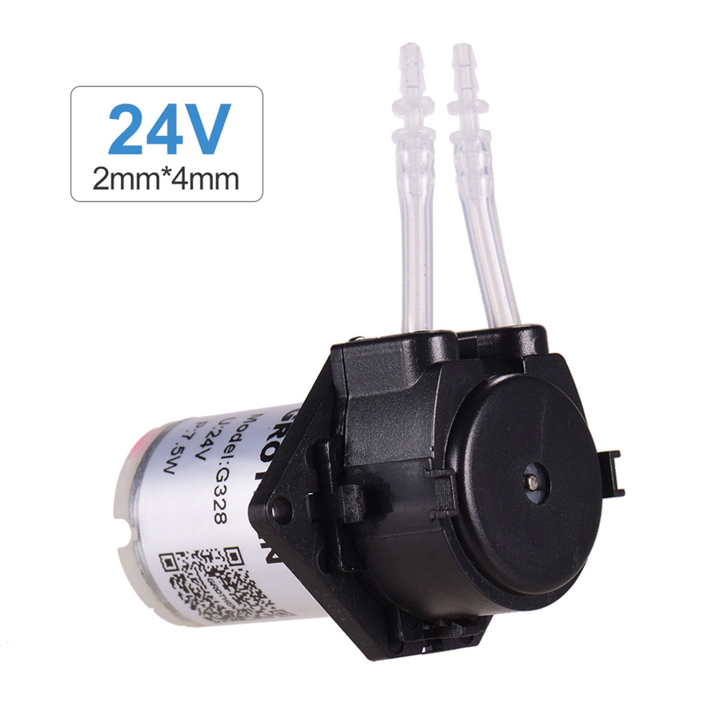 [TOOL] Máy bơm định lượng GROTHEN DC 24V Đầu ống lỏng nước Mini nhu động Chức năng tự mồi cho phụ gia phân tích hóa học trong phòng thí nghiệm bể cá, kiểu bảng phẳng