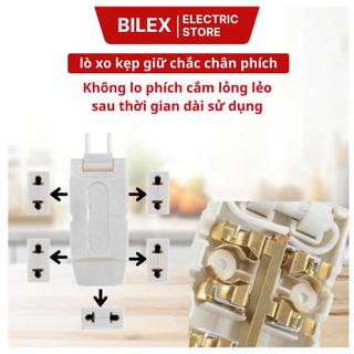 Ổ chia điện 5 ổ, 3 ổ VINAMAX 2500W – Đầu chia 1 ra 5, Đầu chia 1 ra 3 chịu tải cao, ổ cắm an toàn
