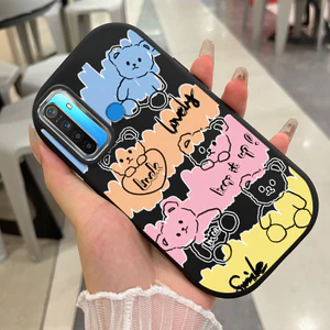 Ốp Lưng Áp dụng cho Realme 5 5i 5s 6i C3 C3i Case Gấu/Chó Siêu Đáng yêu