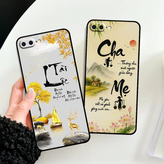 Ốp lưng iphone 5 5s SE 6 6s Plus 7 8 Plus 2020 2022 in hình thư pháp cha mẹ bình an
