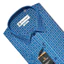 MERRIMAN SALE - Áo Sơ Mi MERRIMAN Ngắn Tay, Màu Xanh, Họa Tiết Caro, Form Slim Fit Lai Ngang