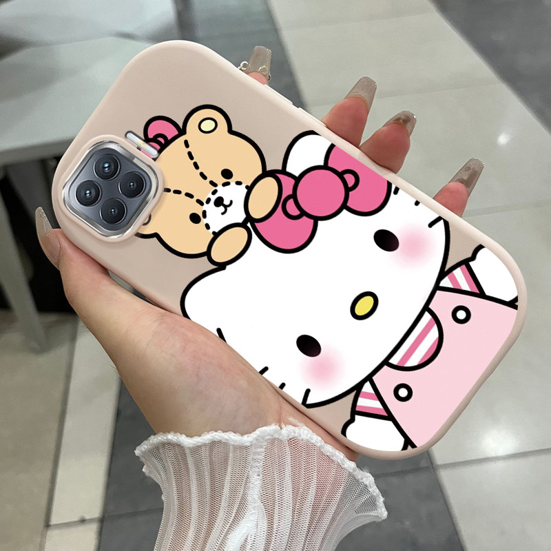 Ốp Lưng Áp dụng cho OPPO A93 2020 Reno 4F 4 Lite F17 Pro Case Vỏ mềm Mèo Hoạt hình