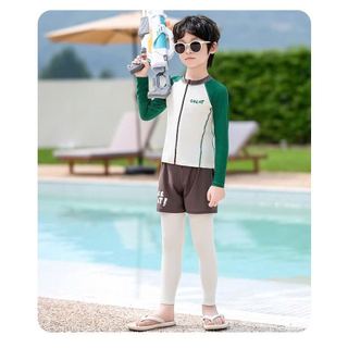 22031 - Bộ bơi YUKE dài tay, quần dài chống nắng cho bé trai size XL-6XL