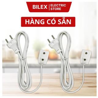 Dây điện liền phích 500w dây dài 3m, 5m VINAMAX – Dây nguồn nối dài ổ cắm, vỏ trắng, an toàn