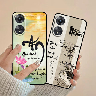 Ốp lưng Oppo A18 4G / A38 4G / A58 4G 5G / A78 4G 5G / A98 5G in hình thư pháp cha mẹ bình an