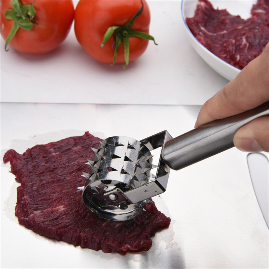 Thép không gỉ Dụng cụ cán thịt nhẹ, lăn gia vị, kim thấm đều, thiết bị nhà bếp nấu ăn