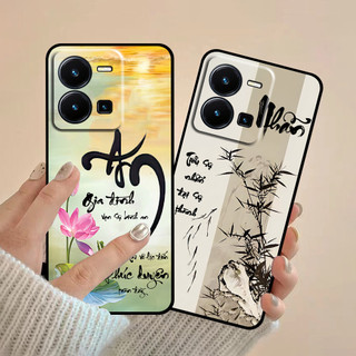 Ốp lưng Vivo Y35 in hình thư pháp cha mẹ bình an