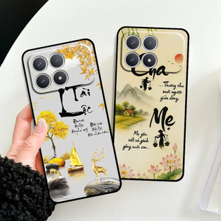 Ốp lưng Xiaomi Redmi K90 / Poco F8 Pro in hình thư pháp cha mẹ bình an