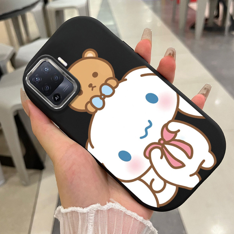 Ốp Lưng Áp dụng cho OPPO A93 2020 Reno 4F 4 Lite F17 Pro Case Vỏ mềm Mèo Hoạt hình