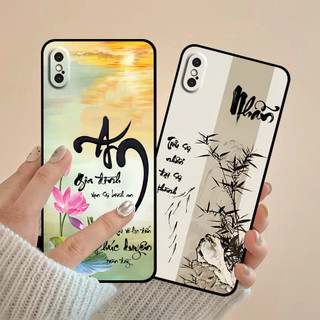 Ốp lưng iphone X Xs XR Xsmax 11 11 Pro Max in hình thư pháp cha mẹ bình an