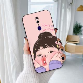 Ốp lưng Oppo F11 / F11 Pro In hình cô gái tinh nghịch dễ thương chống sốc, mềm bảo vệ camera
