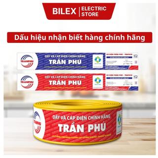 Dây điện đôi dẹt mềm 2x1.5 Trần Phú Trafuco lõi đồng cách điện PVC dây điện dân dụng