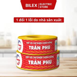 Dây điện đôi dẹt mềm 2x1.5 Trần Phú Trafuco lõi đồng cách điện PVC dây điện dân dụng