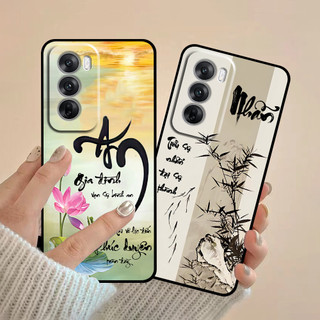 Ốp lưng Oppo Reno 12 5G / 12 Pro 5G / 12F 5G in hình thư pháp cha mẹ bình an