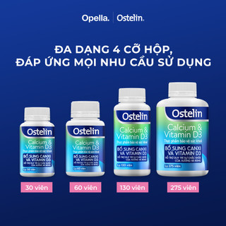 Ostelin Viên Uống Hỗ Trợ Bổ Sung Calcium & Vitamin D3 Duy Trì Chắc Khỏe Xương và Răng 30 viên