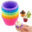 12 Chiếc Có Thể Tái Sử Dụng Nướng Bánh Silicon Cốc Nướng Bánh Cupcake Lót M Uffin Cas E S Silicone