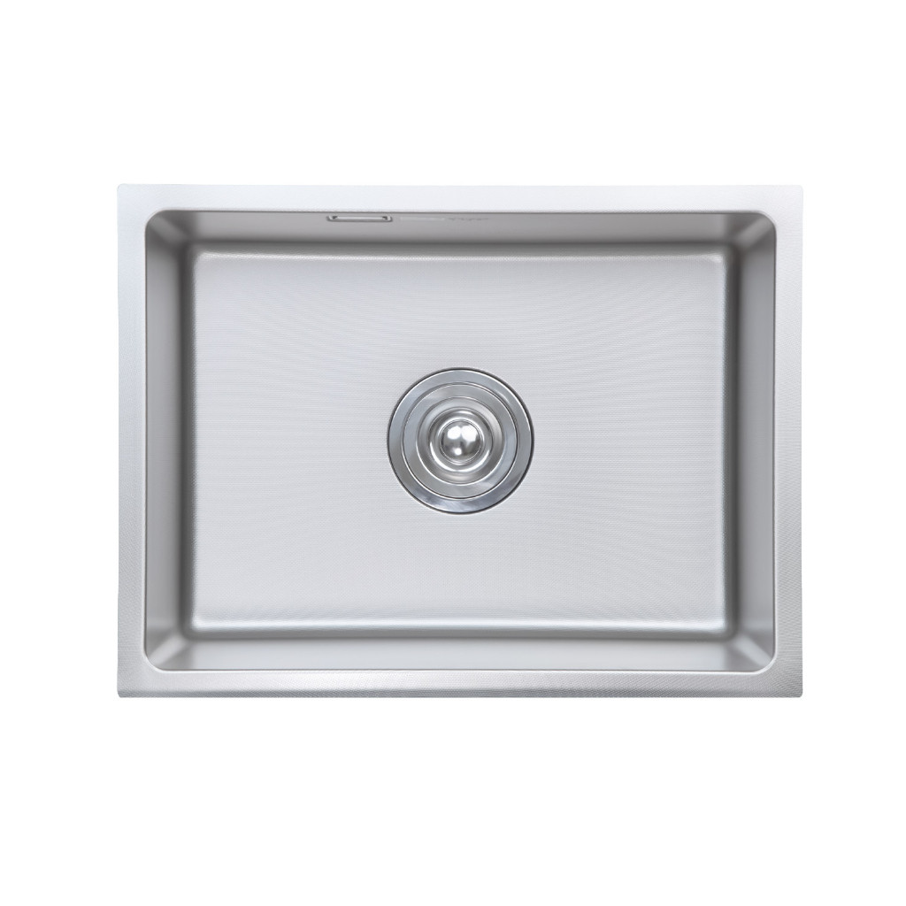[TẶNG VÒI] Chậu rửa bát Kluger KU6045FS Basic - 1 Hố Bề Mặt LINEN, Chống Xước Chống Ồn