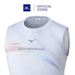 Áo Ba Lỗ Chạy Bộ Unisex Mizuno Osaka Marathon Expo Sleeveless Tee Xanh xám - J2MADY5720 — ảnh 4