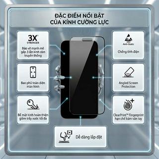 Kính cường lực dành cho Oppo Reno6 / Reno6 Z / Reno 6 trong suốt, bảo vệ full màn, hạn chế mồ hôi