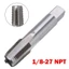 1 / 8- 27 NPT HSS Ống côn Tap Công cụ sửa chữa vòi ren thép tốc độ cao tiêu chuẩn