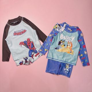 DB00004 - Bộ bơi Spiderman, Bluey cho bé trai size 1-8y