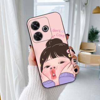 Ốp lưng Xiaomi Redmi Turbo 3 In hình cô gái tinh nghịch dễ thương chống sốc, mềm bảo vệ camera