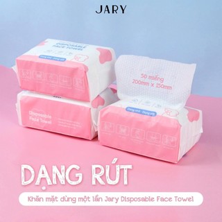 Khăn Mặt Dùng Một Lần Jary Disposable Face Towel Dạng Rút Dạng Cuộn Tiện Lợi - Nhập Khẩu Chính Hãng