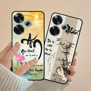 Ốp lưng Xiaomi Poco F6 / Redmi Turbo 3 in hình thư pháp cha mẹ bình an