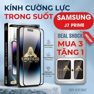Kính cường lực dành cho Samsung J7 Prime trong suốt, bảo vệ full màn, hạn chế mồ hôi