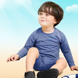 DB00002 - Bộ bơi trơn nhiều màu dài tay chống nắng cho bé size 110-150 (1 số thay tag)