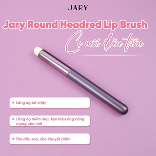 Cọ Tán Môi Đầu Tròn Lùn Jary Round Headred Lip Brush Có Kèm Túi - Bebeau