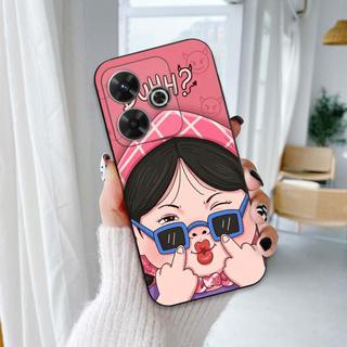 Ốp lưng Xiaomi Redmi Turbo 3 In hình cô gái tinh nghịch dễ thương chống sốc, mềm bảo vệ camera
